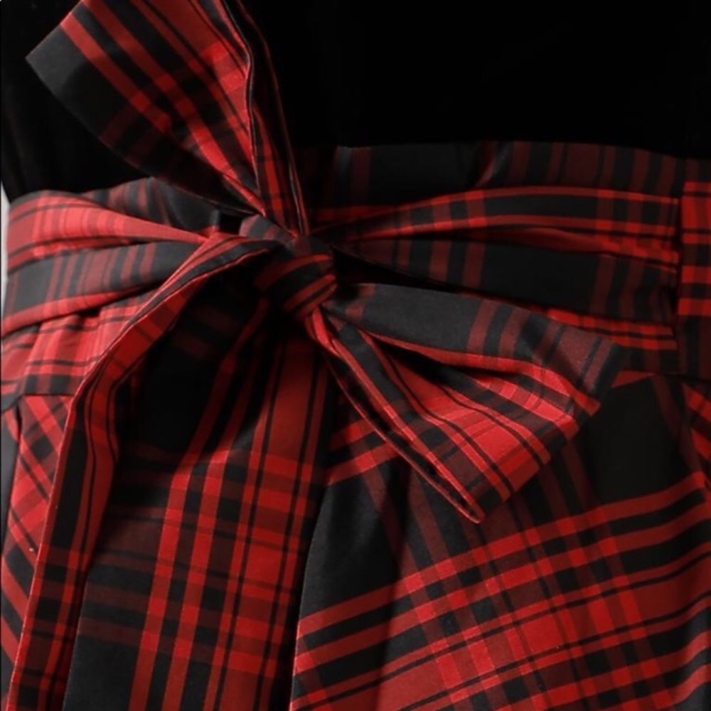 NWT Lauren Ralph Lauren Velvet-Bodice Plaid Gown 🎉 host pick 🎉 - Picture 5 of 9